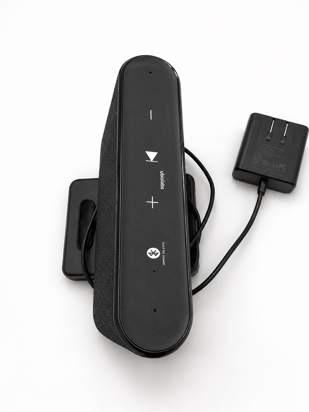 Ubio Labs Bluetooth Speaker Wireless Charging Stand w/ Power Adapter. Tested